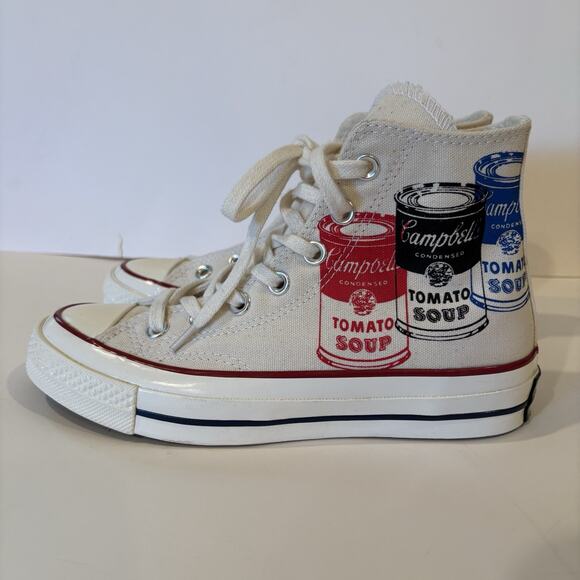 NEW Converse All Star Chuck Taylor Andy Warhol Campbell’s Soup Cans Sneaker W6 - Picture 4 of 14